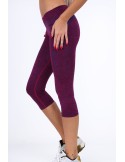 Amaranth 3/4 fitted sports leggings MR81183 - Online store - Boutique